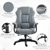 Buy Vinsetto High Back Office Chair, PU Leather Desk Chair, Reclining Swivel Computer Chair for Home, Grey, 8 from Furnituretta