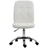 Buy Vinsetto Armless Faux Leather Office Chair - White from Furnituretta