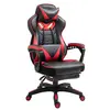 Buy Vinsetto Computer Gaming Chair, Racing Desk Chair with Lumbar Support and Footrest, PU Leather Gamer Chair with Headrest and Swivel Wheels for Home, Red from Furnituretta