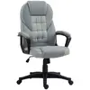 Buy HOMCOM Faux Leather Office Chair - Grey from Furnituretta