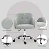 Buy HOMCOM Teddy Fleece Swivel Office Chair - Grey, 6 from Furnituretta