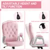 Buy Vinsetto Velvet-Feel Work Chair, with Diamante Back - Pink, 5 from Furnituretta