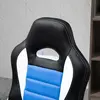 Buy HOMCOM Computer Gaming Chair, Office Desk Swivel Chair, PU Leather Racing Chair with 90° Flip-up Armrest, Blue, 8 from Furnituretta