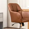 Buy HOMCOM Faux Leather Tub Office Chair, with Wheels - Brown, 8 from Furnituretta