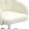 Buy HOMCOM Teddy Fleece Swivel Office Chair - Cream, 9 from Furnituretta