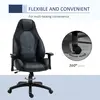 Buy Vinsetto Racing Gaming Chair, Mesh & Faux Leather Computer Chair with High Back, Swivel Wheels, Adjustable Height and Armrest, Black, 6 from Furnituretta