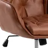 Buy Erik Gas Lift Desk Chair – Brandy PU Leather with Swivel & Height Adjustment, 9 from Furnituretta