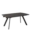 Buy Blackburn Black Ceramic Dining Table – Extendable with Hidden Leaves from Furnituretta