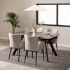 Buy Blackburn Black Ceramic Dining Table – Extendable with Hidden Leaves, 8 from Furnituretta