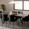 Buy Blackburn Black Ceramic Dining Table – Extendable with Hidden Leaves, 6 from Furnituretta