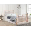 Buy Stylish & Durable: Alexander Double Bed Rose Gold, Colour: Rose Gold, Size: 4ft 6/Double, Item Width: 147, 6 from Furnituretta