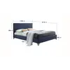 Buy Comfortable & Stylish: Brooklyn Light Grey King Size Bed, Colour: Light Grey, Size: 5ft/King , Item Width: 159, 4 from Furnituretta