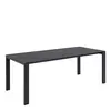Buy Brentford Matt Black Ceramic Dining Table – 6-Seater with Powder-Coated Steel Base from Furnituretta