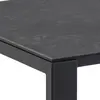 Buy Brentford Matt Black Ceramic Dining Table – 6-Seater with Powder-Coated Steel Base, 5 from Furnituretta