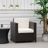 Buy Outsunny 1 Seater Rattan Garden All-Weather Wicker Weave Single, 2 from Furnituretta