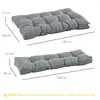Buy Outsunny 2Pcs Garden Tufted Pallet Cushion Seat Pad, 3 from Furnituretta