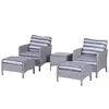 Buy Outsunny 2 Seater PE Rattan Garden Furniture Set, 2 Armchairs from Furnituretta