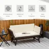 Buy Outsunny 2 Seater Rattan Folding Daybed Sofa Bench Garden Chair, 5 from Furnituretta