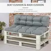 Buy Outsunny 2Pcs Garden Tufted Pallet Cushion Seat Pad, 6 from Furnituretta
