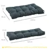 Buy Outsunny 2Pcs Garden Tufted Pallet Cushion Seat Pad, 3 from Furnituretta