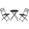 Buy Outsunny 3 PCS Rattan Wicker Bistro Set with Easy Folding from Furnituretta