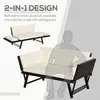 Buy Outsunny 2 Seater Rattan Folding Daybed Sofa Bench Garden Chair, 4 from Furnituretta