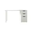 Buy Wells White Computer Desk with 3 Drawers – Spacious & Stylish Workspace, 4 from Furnituretta