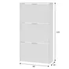 Buy York Matt White 3 Drawer Shoe Cabinet – Stackable & Space-Saving Design, 6 from Furnituretta
