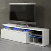 Buy Bexley White Soft Gloss TV Cabinet Entertainment Unit – Sleek Design with LED Lights from Furnituretta
