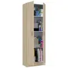 Buy Eva Multi-Purpose Wide Storage Cupboard – Oak Effect with Adjustable Shelves, Colour: Oak, 6 from Furnituretta
