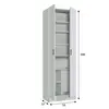 Buy Eva Multi-Purpose Wide Storage Cupboard – White Matt Finish with Adjustable Shelves, Colour: White, 3 from Furnituretta
