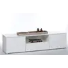Buy Malton TV Cabinet Unit – White High Gloss Fronts with Matt White Frame, 3 from Furnituretta