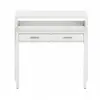 Buy Epsom Computer Writing Desk – White Finish with Reversible Legs and 2 Drawers, 5 from Furnituretta