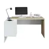 Buy Corby L-Shaped Computer Desk – Oak and White Finish with 2 Drawers and Shelf, 10 from Furnituretta