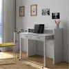 Buy Epsom Computer Writing Desk – White & Oak Finish with Reversible Legs and 2 Drawers, 4 from Furnituretta
