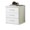 Buy Jarrow Bedside Chest of Drawers – Alpine White Finish with 3 Smooth-Glide Drawers, 2 from Furnituretta
