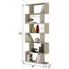 Buy Arun Tall Bookcase – Oak Effect Finish with Slim Shelving Design, 2 from Furnituretta
