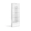 Buy Adur Shoe Cabinet – White Soft Gloss Finish with 5 Revolving Drawers, 3 from Furnituretta