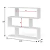 Buy Arun Short Bookcase – White Gloss Finish with Wide Shelving, 2 from Furnituretta