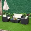 Buy Outsunny 4-Seater Rattan Sofa Set Garden Rattan Furniture, 2 from Furnituretta