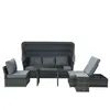 Buy Outsunny 5-Seater Outdoor Rattan Garden Sofa Sets from Furnituretta