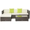 Buy Outsunny 4-Seater Garden Rattan Furniture Rattan Sofa Set from Furnituretta
