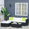 Buy Outsunny 4-Seater Garden Rattan Furniture Outdoor Sectional, 2 from Furnituretta