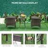 Buy Outsunny Garden Outdoor Rattan Furniture Bistro Set 3 PCs, 6 from Furnituretta