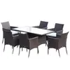 Buy Outsunny 6-Seater Rattan Garden Furniture Dining Set 6-seater from Furnituretta