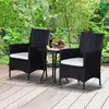Buy Outsunny Garden Outdoor Rattan Furniture Bistro Set 3 PCs, 2 from Furnituretta