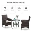 Buy Outsunny Garden Outdoor Rattan Furniture Bistro Set 3 PCs, 4 from Furnituretta