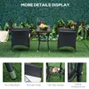 Buy Outsunny Garden Outdoor Rattan Furniture Bistro Set 3 PCs, 6 from Furnituretta
