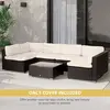 Buy Outsunny Garden Rattan Sofa Seat Cushion Covers Replacement, 6 from Furnituretta