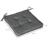 Buy Outsunny Garden Seat Cushion with Ties, 40 x 40cm Replacement, 3 from Furnituretta